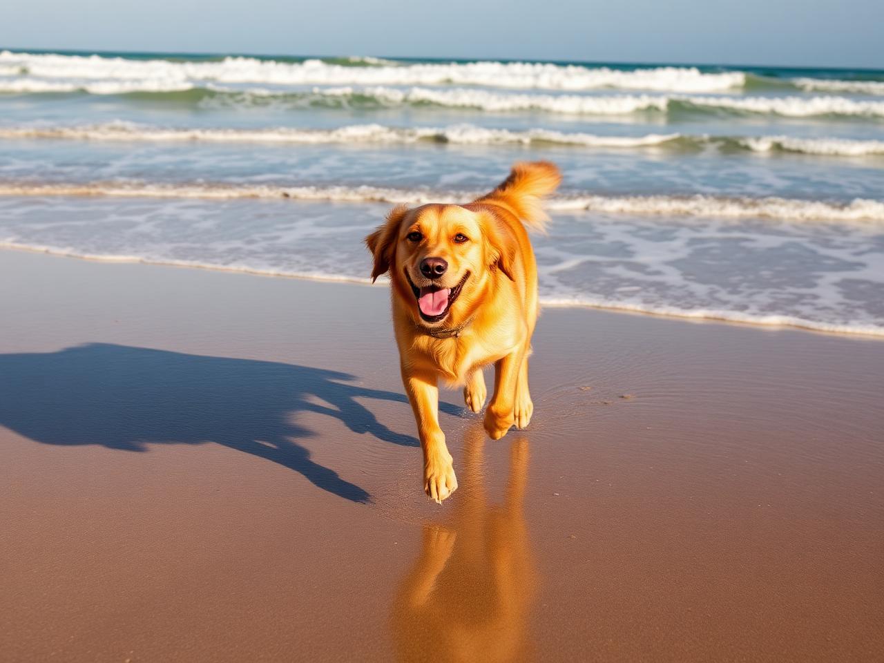 Cane in spiaggia